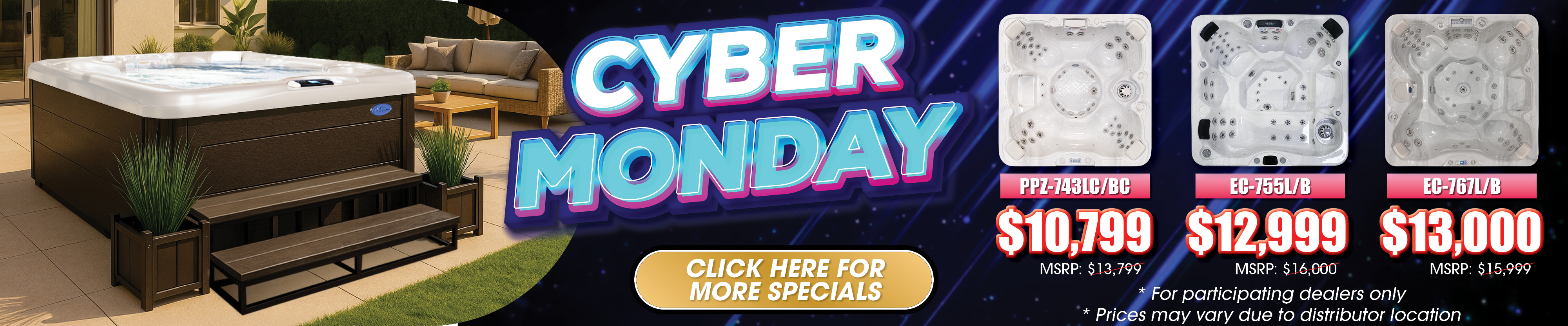 Calspas hot tub being used in a family setting - Clive